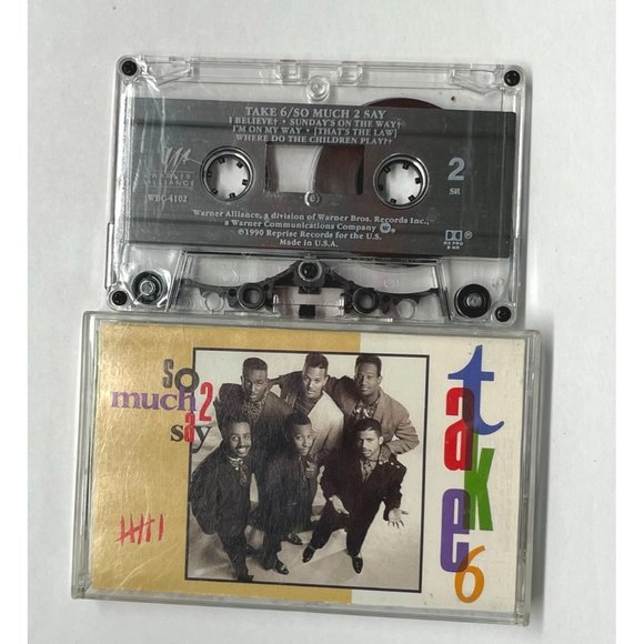 Take 6 So Much 2 Say Audio Cassette Tape 1990 Soul Funk - Picture 5 of 5
